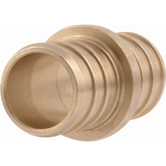 SharkBite Brass Barb Coupling - Pack of 2  Residential Use, Standard Application