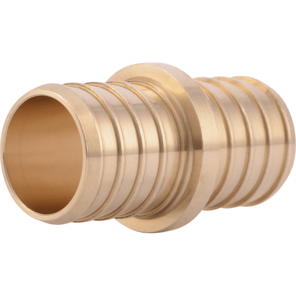 SharkBite Brass Barb Coupling - Pack of 2  Residential Use, Standard Application
