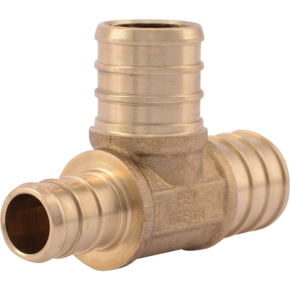 SharkBite Brass Barb Reducing PEX Tee - Pack of 2