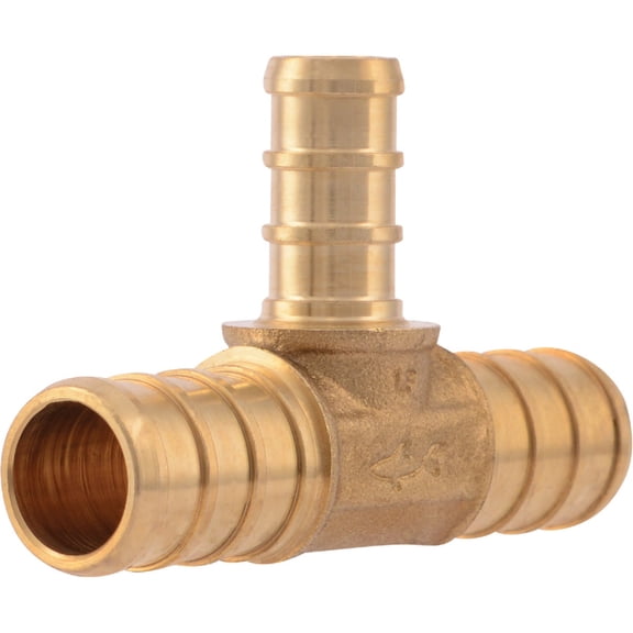SharkBite Brass Barb Reducing PEX Tee - Pack of 2