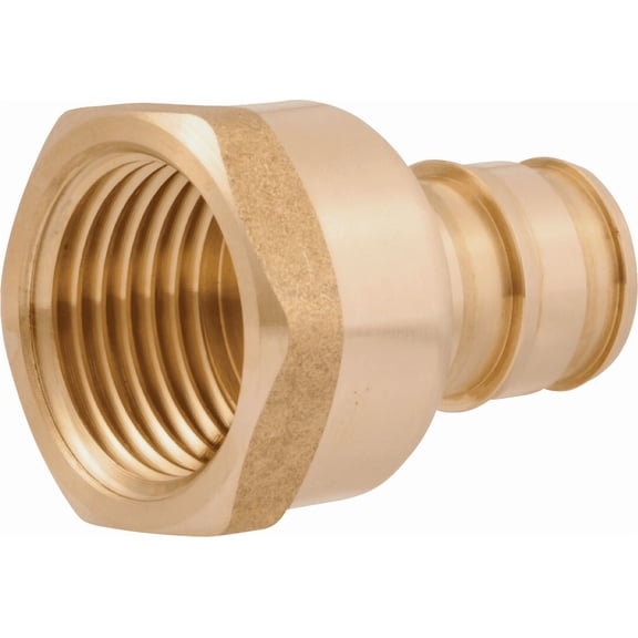 SharkBite Brass FNPT PEX-A Adapter - Single Pack Residential Use, Standard Application
