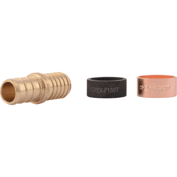 SharkBite Brass Polybutelene Coupling - Single Pack  Residential Use, Standard Application