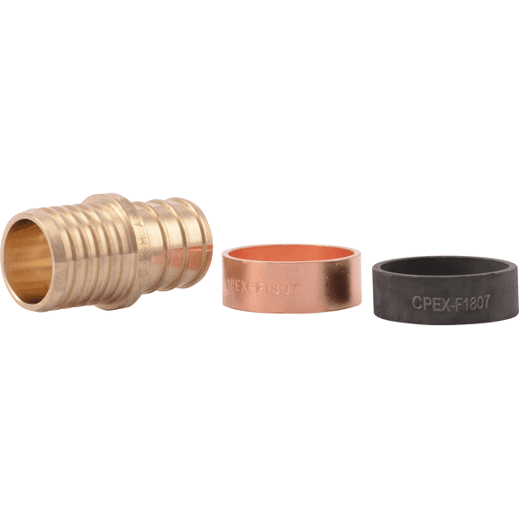 SharkBite Brass Polybutelene Coupling - Single Pack  Residential Use, Standard Application