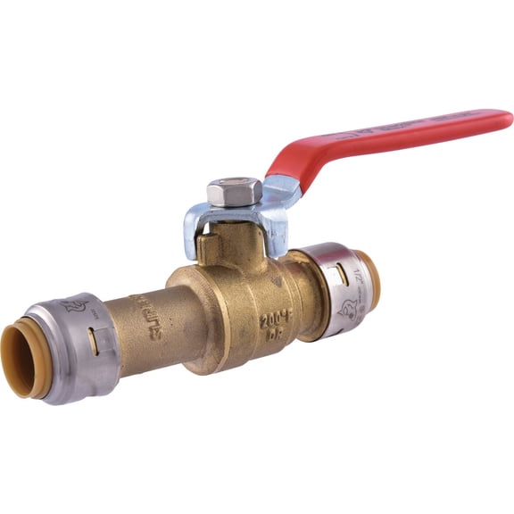 SharkBite Brass Push-Fit Slip Ball Valve - Single Pack