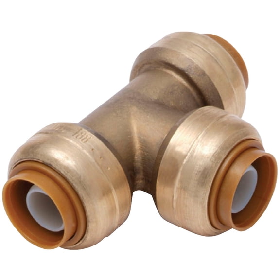 SharkBite Brass Push-to-Connect Tee - Pack of 2