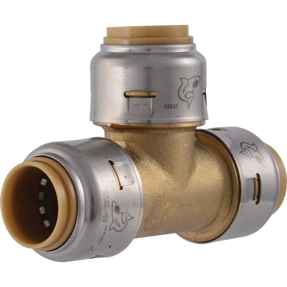 SharkBite Brass Push-to-Connect Tee - Single Pack
