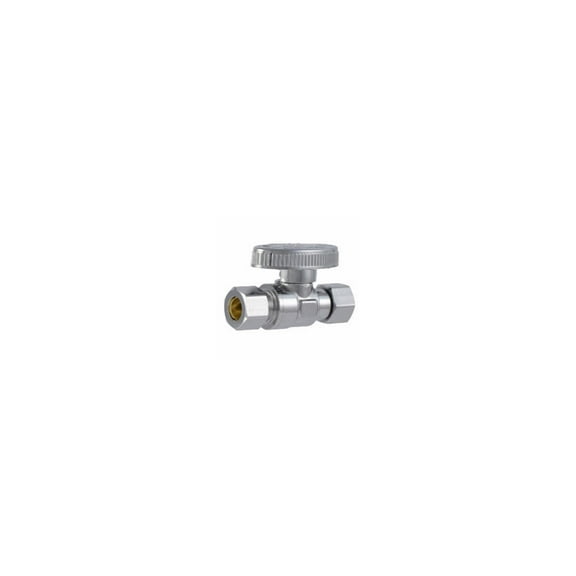 SharkBite COMPSR3838Z Brass Ball Straight Valve, Quarter Turn, 3/8 x 3/8 In. - Quantity 6