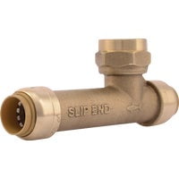 SharkBite/Cash Acme SHARKBITE Push-To-Connect 1/2 In. Brass Tee