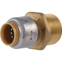 SharkBite/Cash Acme SharkBite Push-to-Connect Brass Male Adapter - Pack of 10