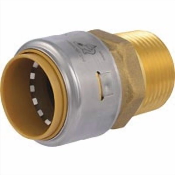 SharkBite/Cash Acme SharkBite Push-to-Connect Brass Male Adapter - Pack of 10