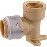 SharkBite/Cash Acme SharkBite Push-to-Connect Drop Ear Brass Elbow - Pack of 24 Bulk Value Case