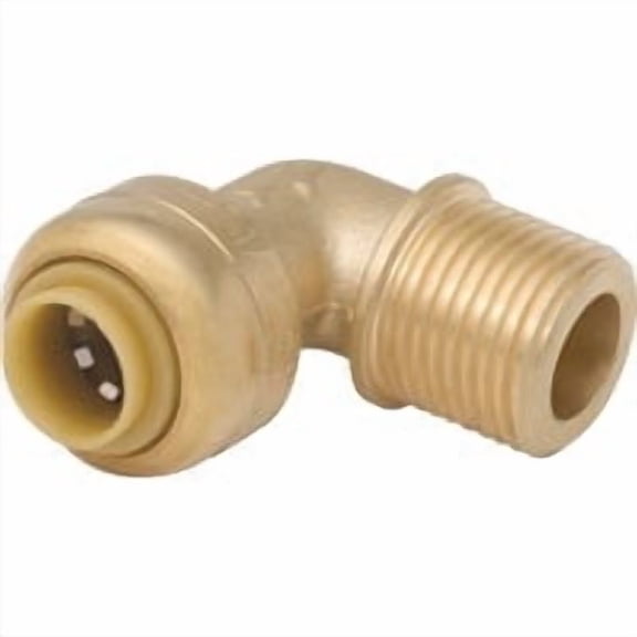 SharkBite/Cash Acme Sharkbite 1/4" x 3/8" M.I.P. Dishwasher Brass Elbow - Pack of 6 Wholesale Bulk Pack