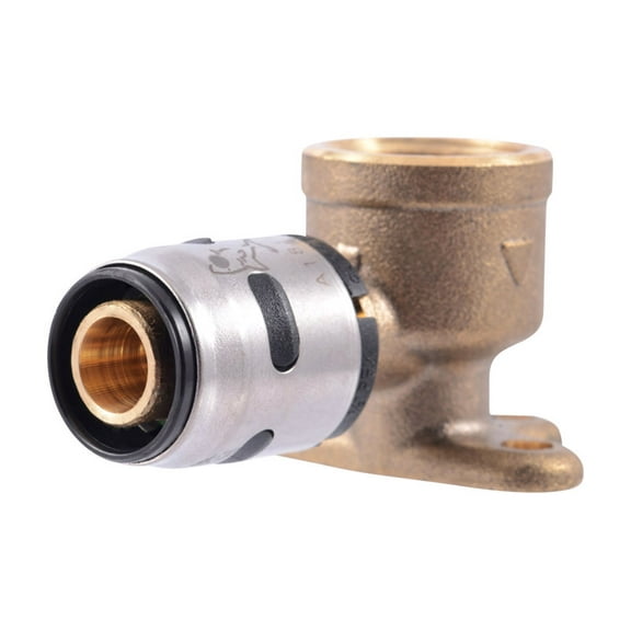 SharkBite EvoPEX 1/2 in. Push x 1/2 in. Dia. FPT Plastic Drop Ear Elbow - Total Qty: 1