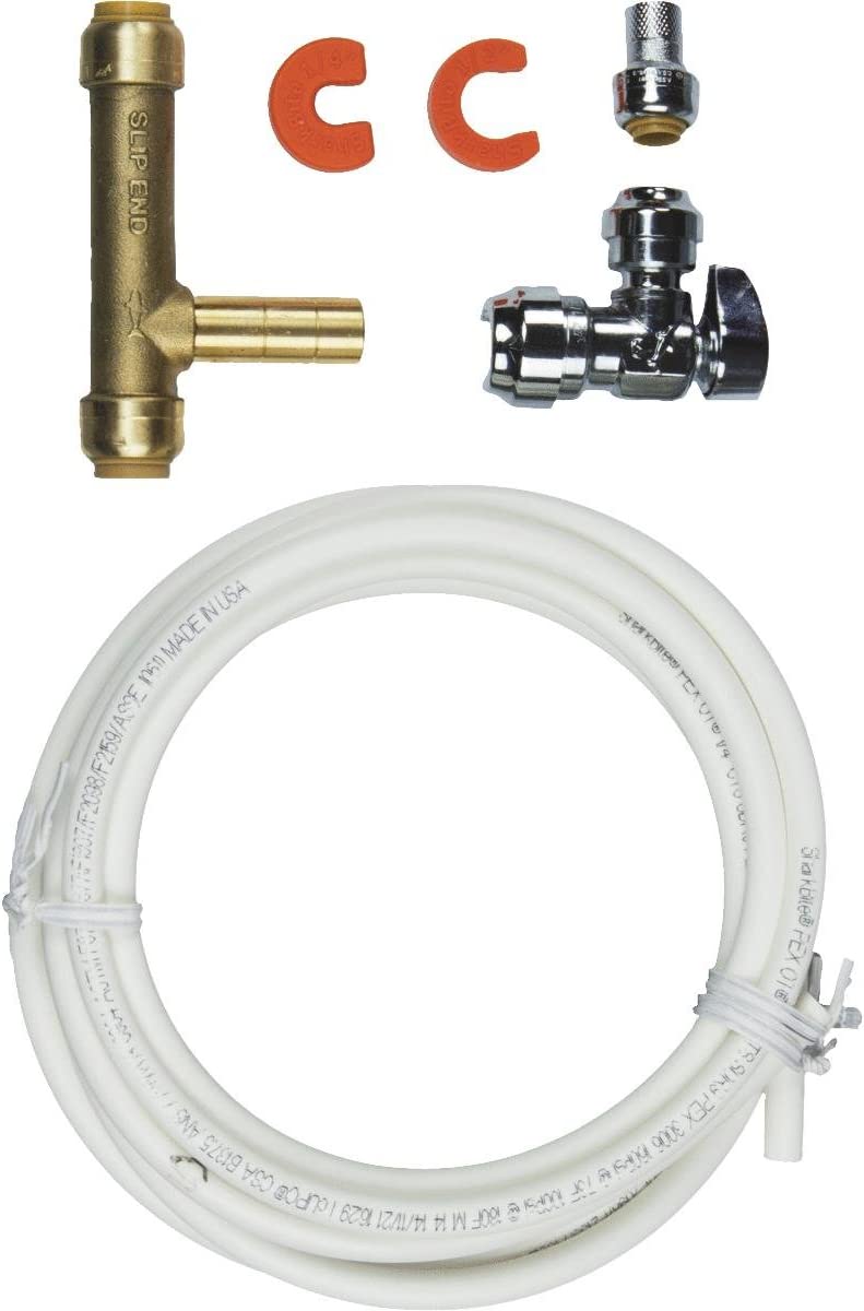 SharkBite Ice Maker Connection Kit, Push to Connect Brass Plumbing