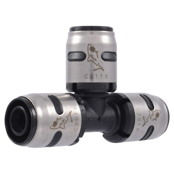 SharkBite K362A6 EvoPEX Push To Connect Tee, 1/2 Inch, Each