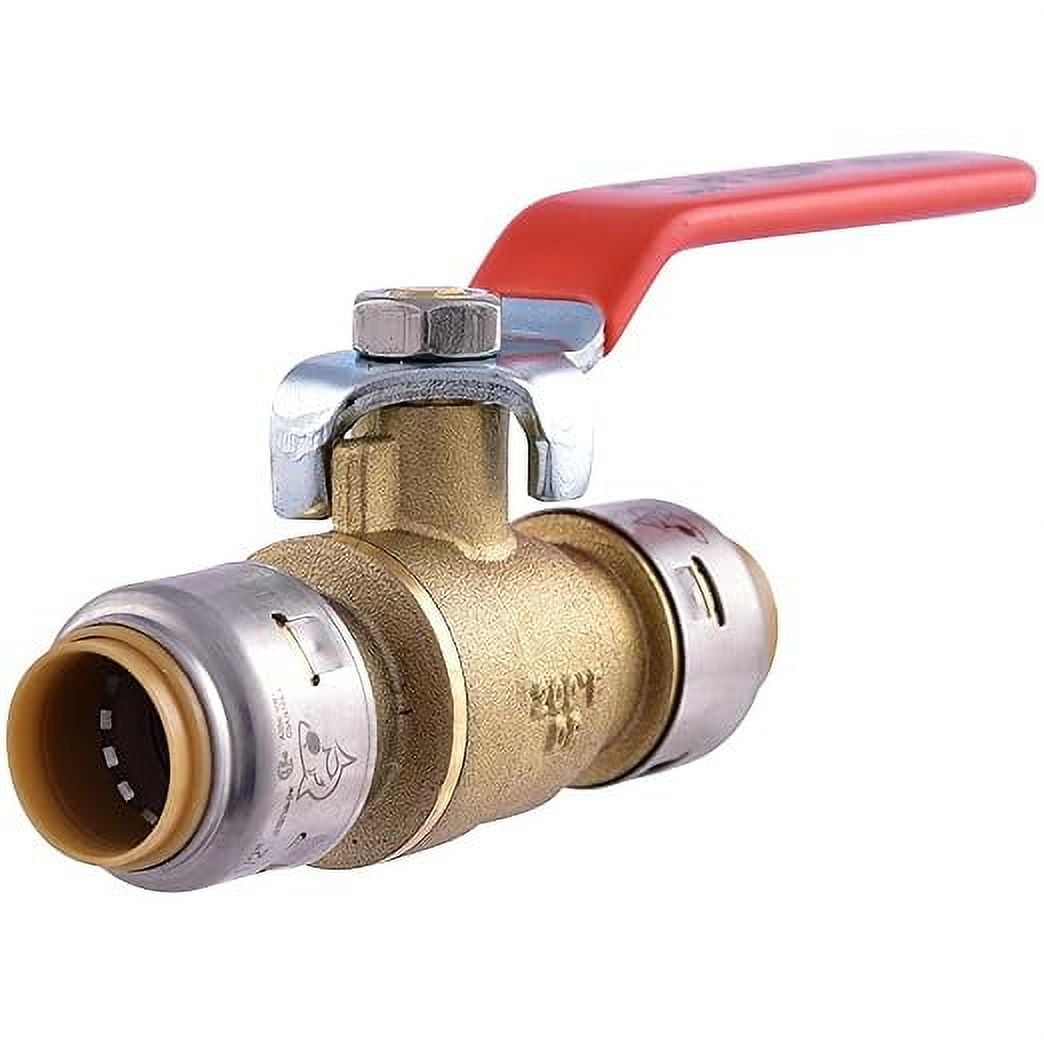 SharkBite Max 1/2 Inch Brass and Stainless Steel Ball Valve