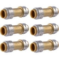 thumbnail image 1 of SharkBite Max 1/2 Inch Check Valve, Pack of 6, Push to Connect Brass Plumbing Fitting, PEX Pipe, Copper, CPVC, PE-RT, HDPE, UR2008, 1 of 6
