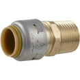 SharkBite Max 1/2 Inch MNPT Adapter, Push to Connect Brass Plumbing