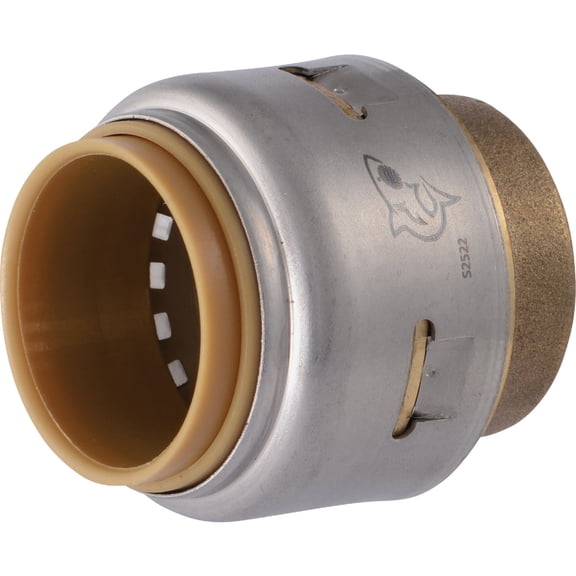 SharkBite Max 3/4 Inch Push Cap, Push to Connect Brass Plumbing Fitting, PEX Pipe, Copper, CPVC, PE-RT, HDPE, UR518A