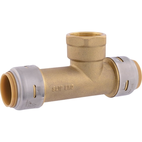 SharkBite Max 3/4 inch FNPT Slip Adapter, Pack of 3, Push To Connect Brass Plumbing Fitting, Copper, CPVC, UR3486