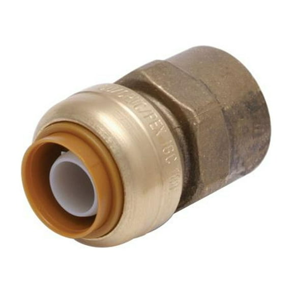 SharkBite Max UR088A Push-Fit Pipe Connector, Lead Free, 3/4 x 3/4 In. FIP - Quantity 12