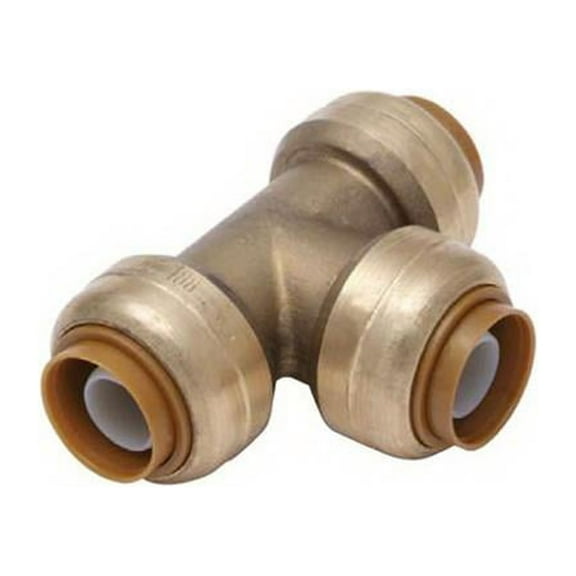 SharkBite Max UR362A Push-Fit Pipe Tee, Lead Free, 1/2 In. - Quantity 24