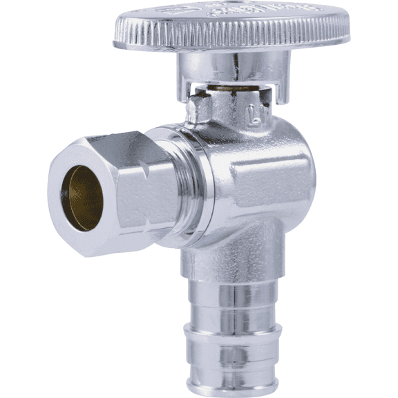 SharkBite PEX-A Stop Valve - Pack of 4  Standard Mounting Hardware, Drop-In Replacement