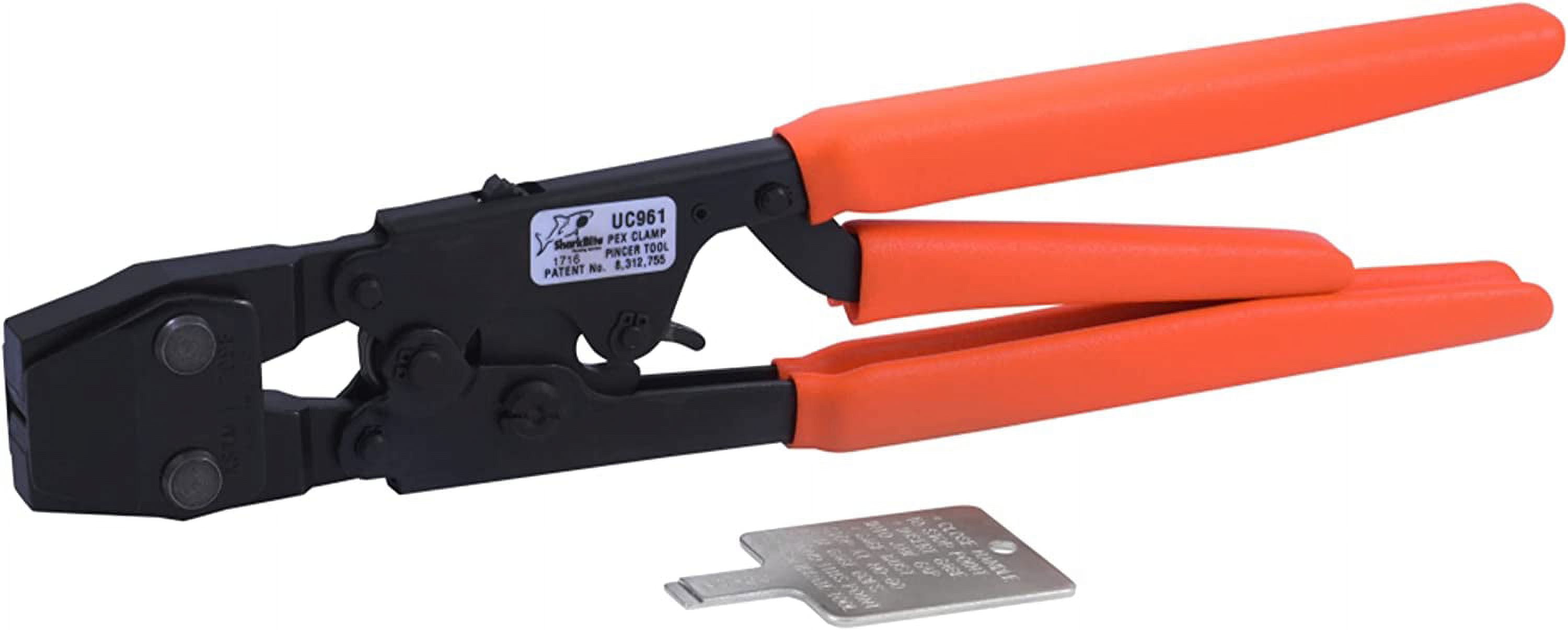 SharkBite PEX Clamp Tool, 3Handle Tool with Orange Handle, Plumbing