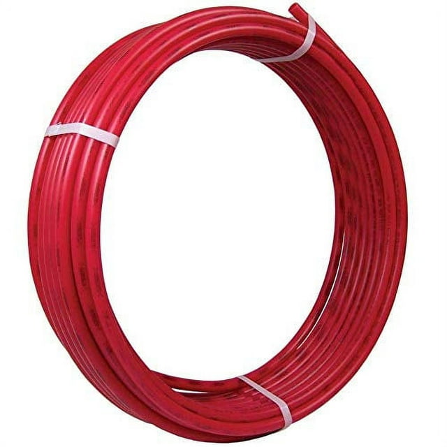 SharkBite U860R50 Cross-Linked Pex Pipe, 1/2" CTS x 50' Coil, Red