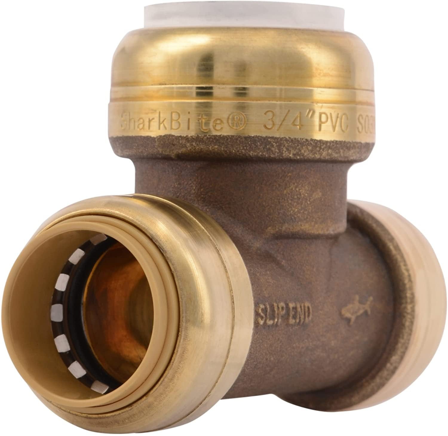 SharkBite PVC raccordo UIP4016A 3/4 X 3/4 CTS, connettore in PVC a rame, PEX, CPVC, HDPE o PE-RT per acqua potabile
