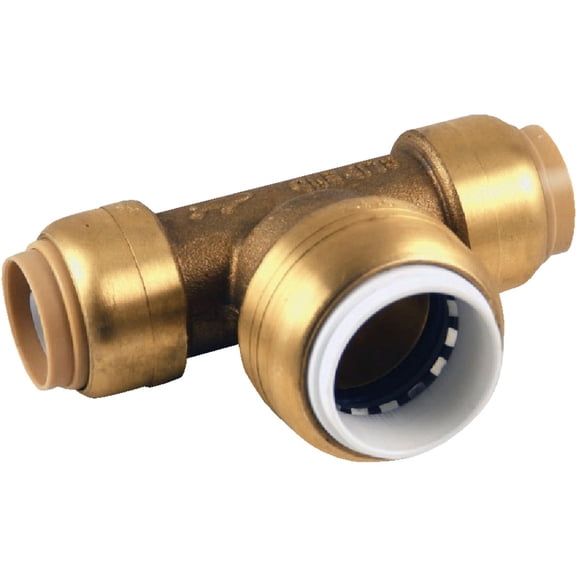 SharkBite PVC Fitting UIP375A 1 inch CTS X 1 inch CTS X 1 inch PVC, PVC Connector to Copper, PEX, CPVC, HDPE or PE-RT for Potable Water