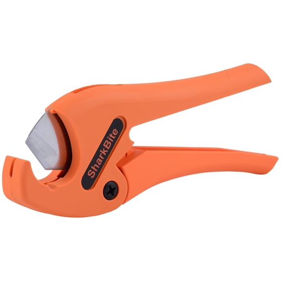 SharkBite Pipe Cutter Tool, Cuts 1/4 to 1 Inch Pipe, Orange Handles, Plumbing Fittings, PEX, PE-RT, U701