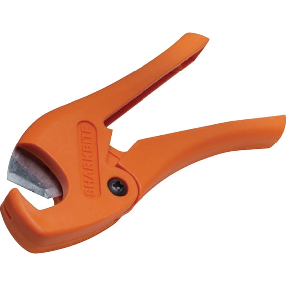 SharkBite Pipe Cutter Tool, Cuts 1/4 to 1 Inch Pipe, Orange Handles, Plumbing Fittings, PEX, PE-RT, U701