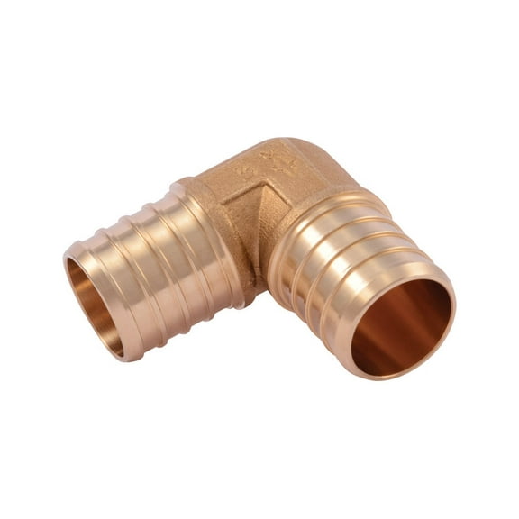 SharkBite Pipe Fitting, PEX Insert Elbow, Lead-Free Brass, 1-In.