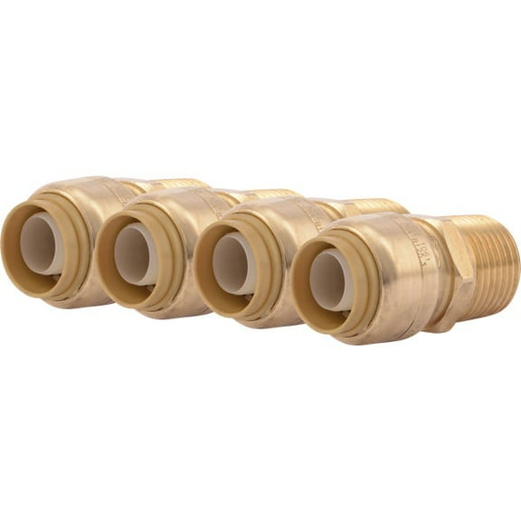 SharkBite Push to Connect 1/2 in. Male X 1/2 in. D Male Brass Adapter