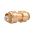 thumbnail image 1 of SharkBite Push to Connect 1/2 in. Push x 1/2 in. Dia. Push Brass Coupling, 1 of 2