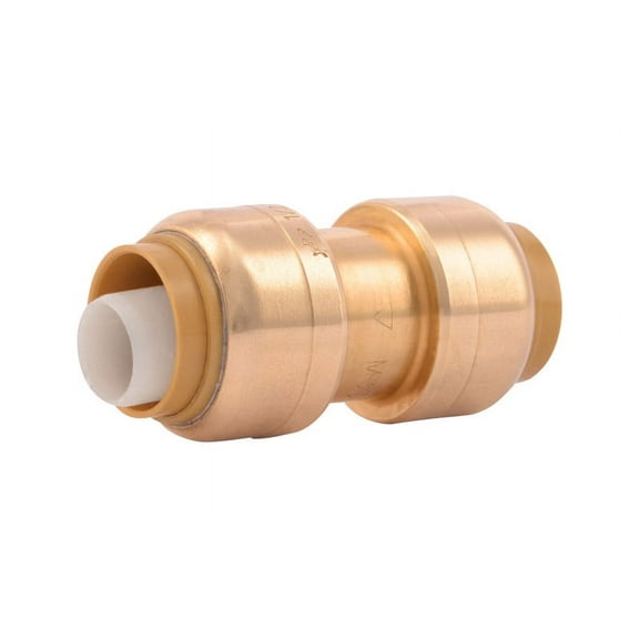 SharkBite Push to Connect 1/2 in. Push x 1/2 in. Dia. Push Brass Coupling