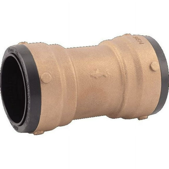 Sharkbite 2 in. Push-to-Connect Coupling Fitting in Brass - UXL0154
