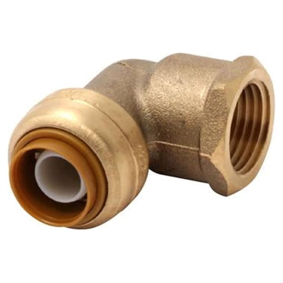 SharkBite Push to Connect 3/4 in. FNPT X 3/4 in. D FNPT Brass 90 Degree Elbow