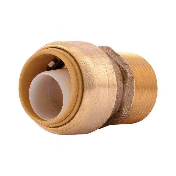 SharkBite Push to Connect 3/4 in. IPS x 3/4 in. Dia. Push Brass Adapter