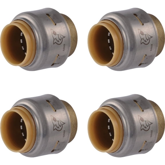 SharkBite Push-to-Connect Brass End Cap - Pack of 12