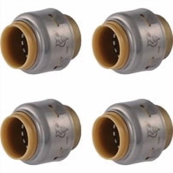 SharkBite/Cash Acme SharkBite Push-to-Connect Brass End Cap - Pack of 2