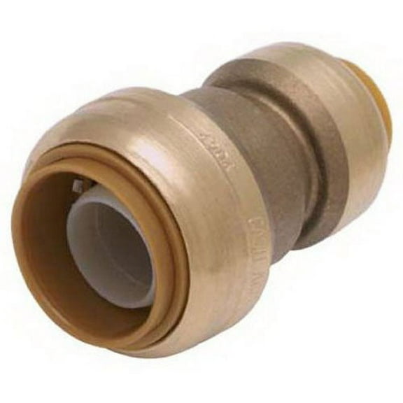 SharkBite Reducing Coupling, 3/8 Inch by 1/2 Inch, Push-to-Connect, PEX, Copper, CPVC, PE-RT, HDPE