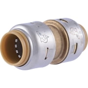 SharkBite U008LFA4 Straight Coupling Plumbing Fitting, PEX Fittings, Push-to-Connect, Coupler, PE-RT, HDPE, Copper, CPVC, 1/2 Inch, Pack of 4