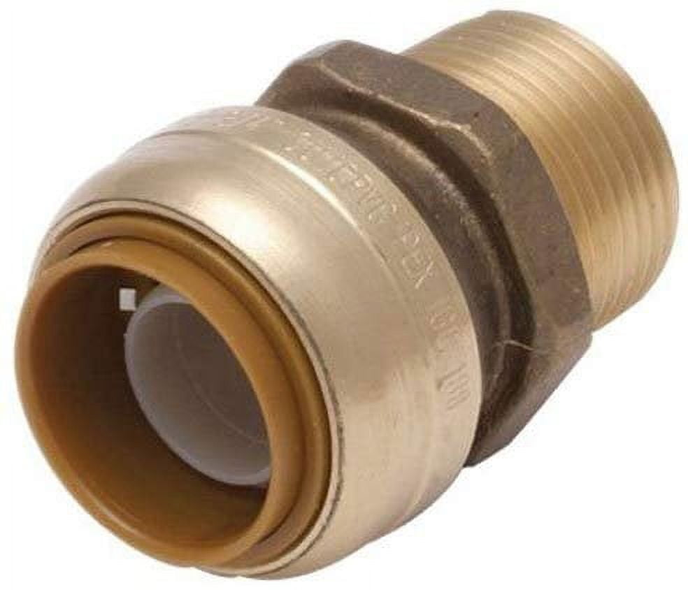SharkBite U134LFA Straight Connector Plumbing Fitting, Male, 3/4 Inch