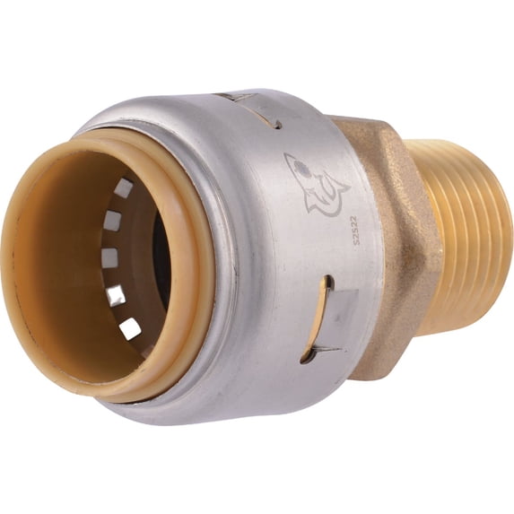 SharkBite U138LFA -Inch x -Inch Push-to-Connect X MNPT Bullnose Male Connector