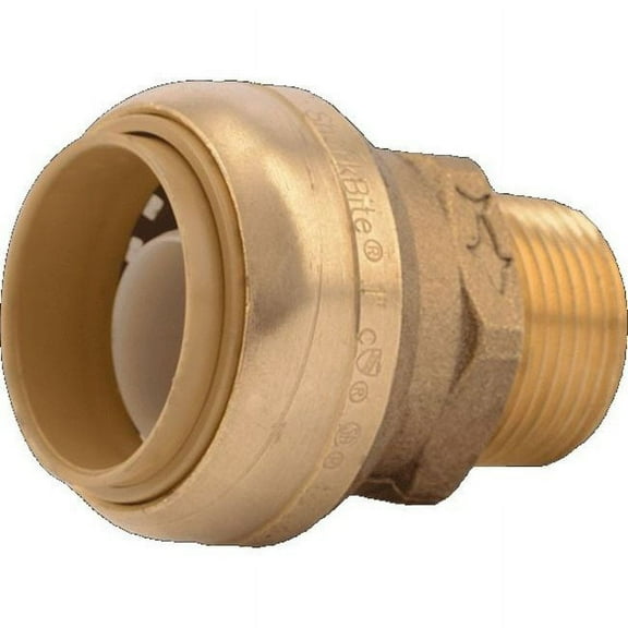 SharkBite U142LF 1 in. x 3/4 in. MNPT Brass Push-to-Connect Reducing Connector, Male NPT