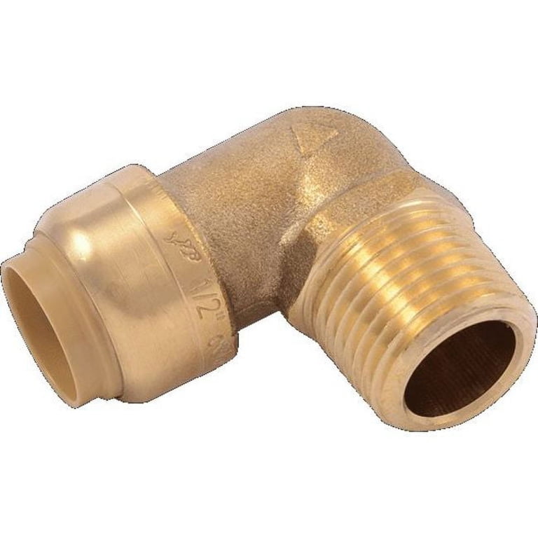 SharkBite 1 Inch Slip CTS x CTS x PVC Transition Slip Tee, Push To Connect Brass Plumbing Fitting, UIP375A