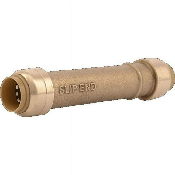 SharkBite U3008LF 1/2 in. Brass Push-to-Connect Slip Coupling