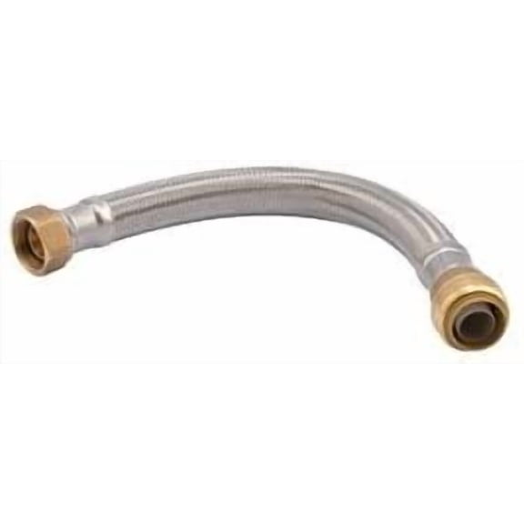 SharkBite U3088FLEX12LF Flexible Hose Assembly, 3/4 In, 12 In L, Pack of 10